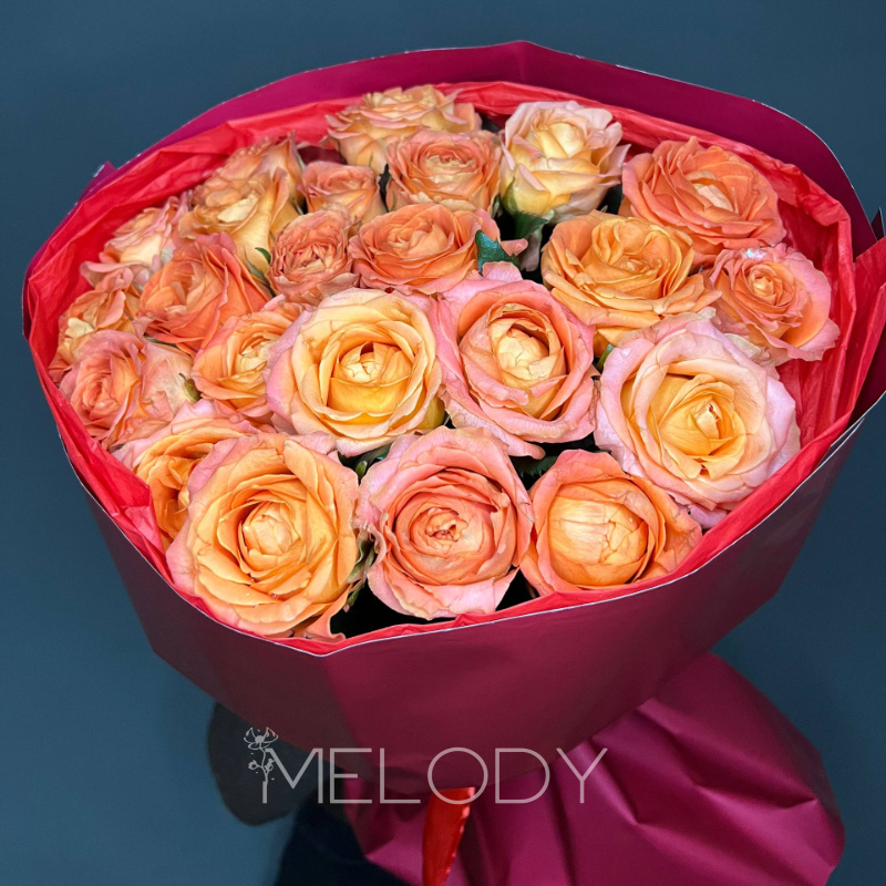 Оранжевая симфония: 23 солнца в одном букете