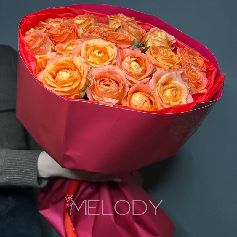 Оранжевая симфония: 23 солнца в одном букете 2