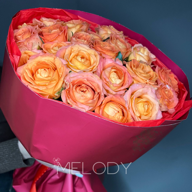 Оранжевая симфония: 23 солнца в одном букете 3