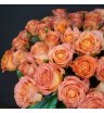 Оранжевая поэма: 45 роз в гармонии с солнцем 2