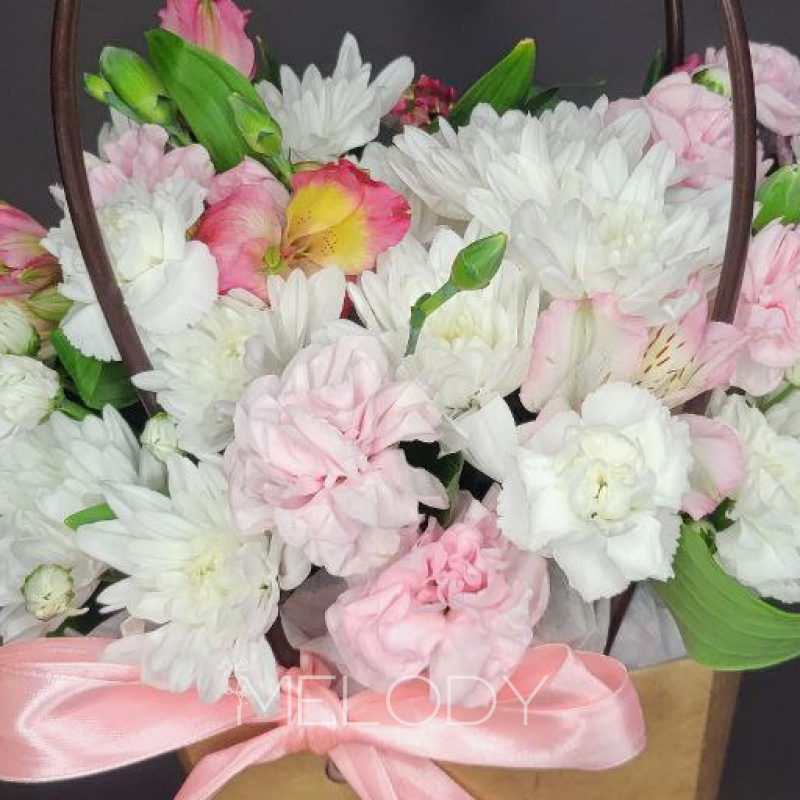 Полевая баллада: готовый подарок с альстромериями 2