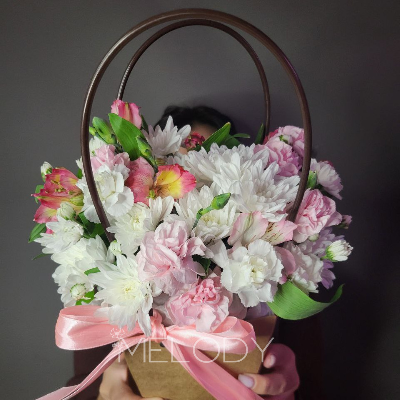 Полевая баллада: готовый подарок с альстромериями 1